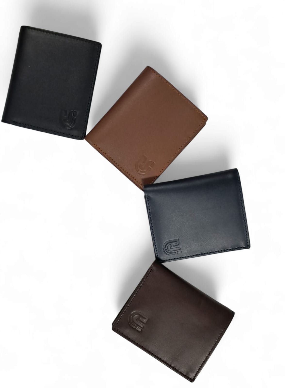 Premium Leather Wallet JUW001: Elegant Design with Dual Cash Compartments