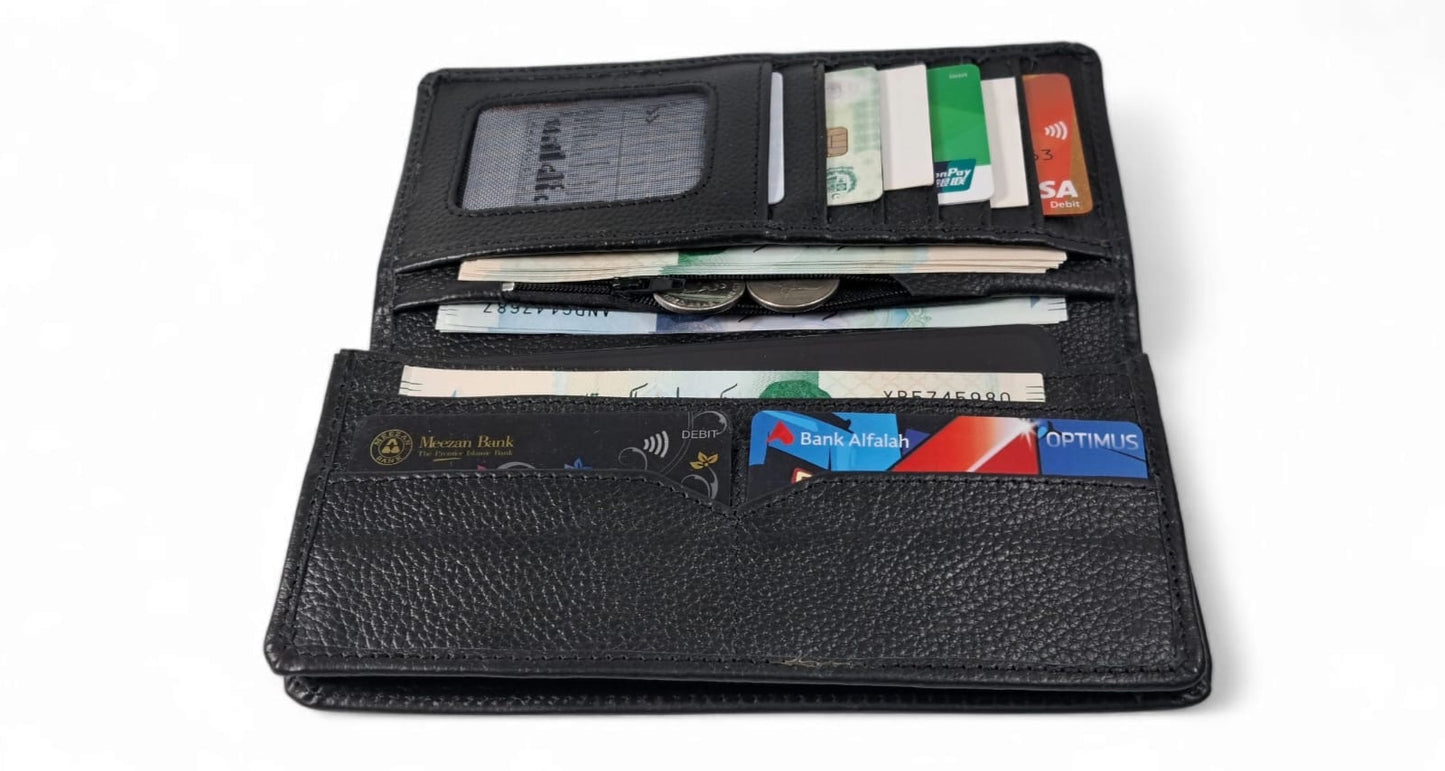 Slim & Long Leather Wallet JUW003