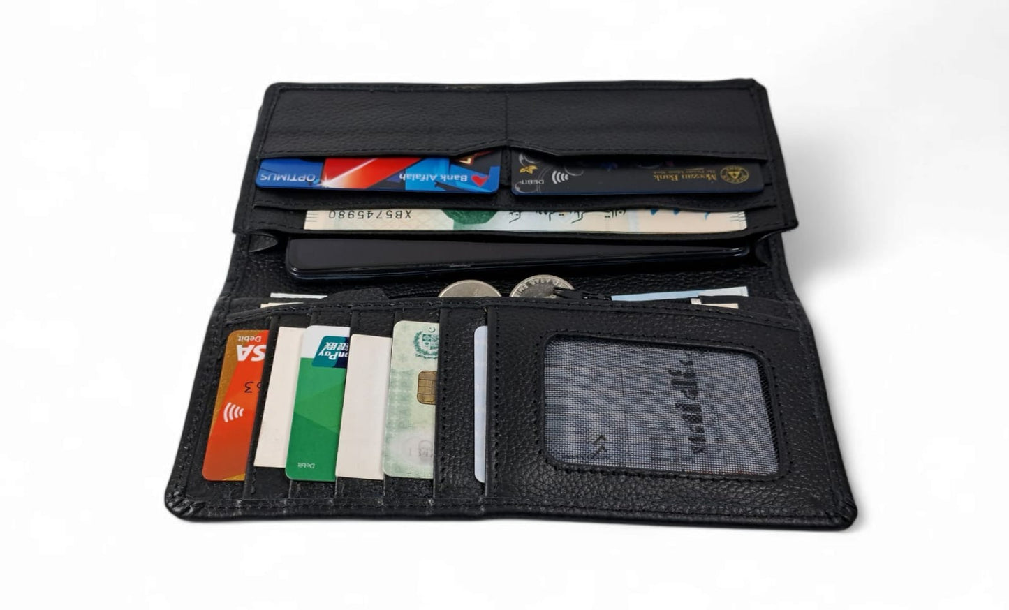 Slim & Long Leather Wallet JUW003